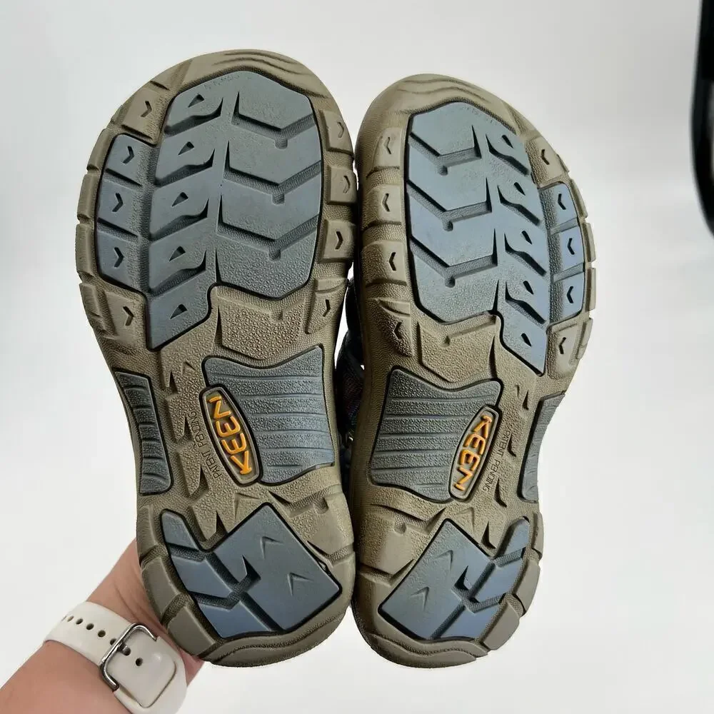 Keen Sport Sandals Blue rainbow Shoes Youth Size 3 Waterproof Closed Heel & Toe